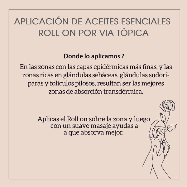 Perfume Roll on de Aceites esenciales puros